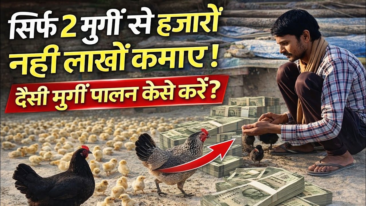 सिर्फ 2 मुर्गी से हजारों नहीं लाखों कमाएं | desi murgi Palan kaise शुरू करें? | Poultry Farming2026