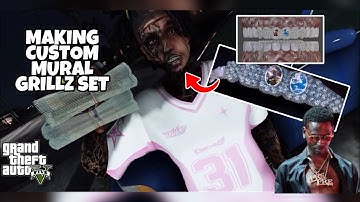 Making A Custom Young Dolph Grillz Set + More In GTA 5 RP (FiveM) | Blender 3D Modeling