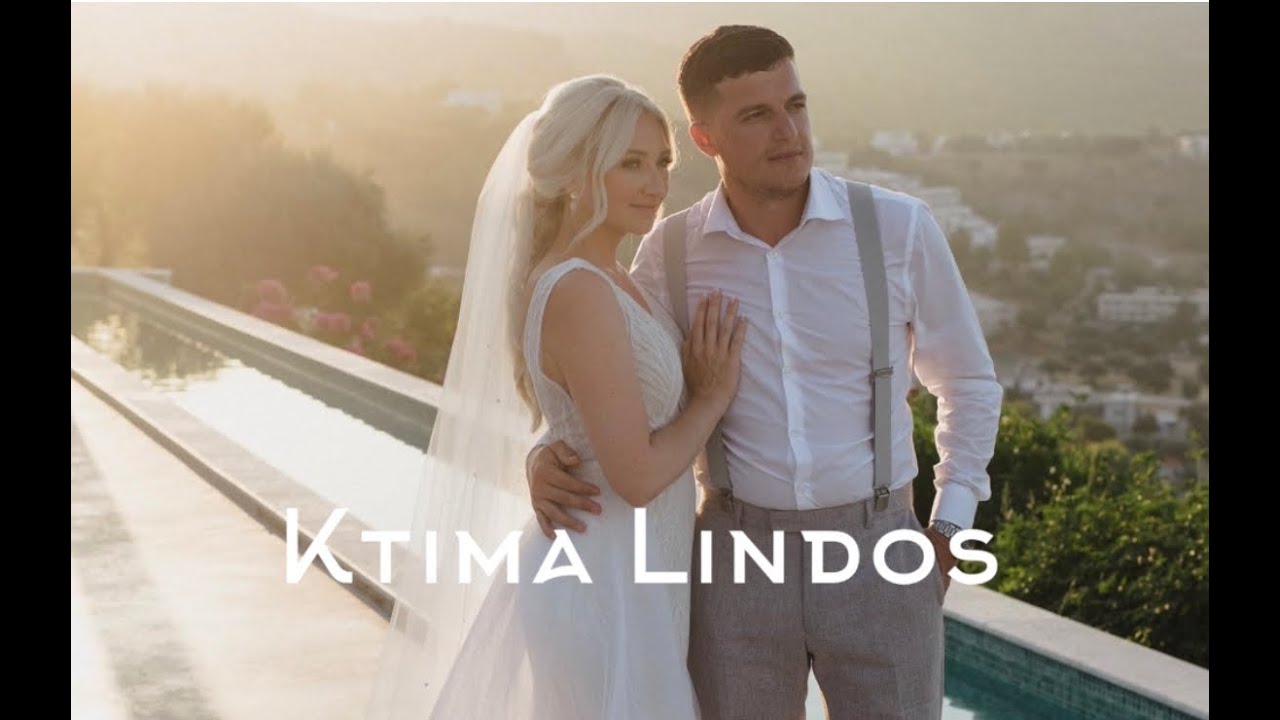 Amy & Luke Wedding Video Rhodes Greece, Ktima Lindos