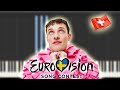 Nemo  the code  switzerland    eurovision 2024  piano tutorial  partitura  karaoke  midi
