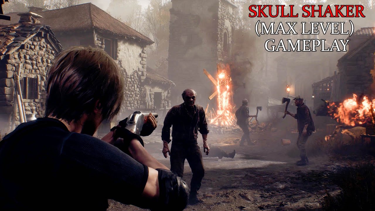 Skull Shaker (Max Level) Gameplay - Resident Evil 4 Remake Professional 4K 60Fps