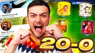 I got 20-0 w/ FOOTBALLERS who FOLLOW ME!