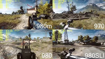 Battlefield 4 980 sli vs 980 vs 970 vs 980m