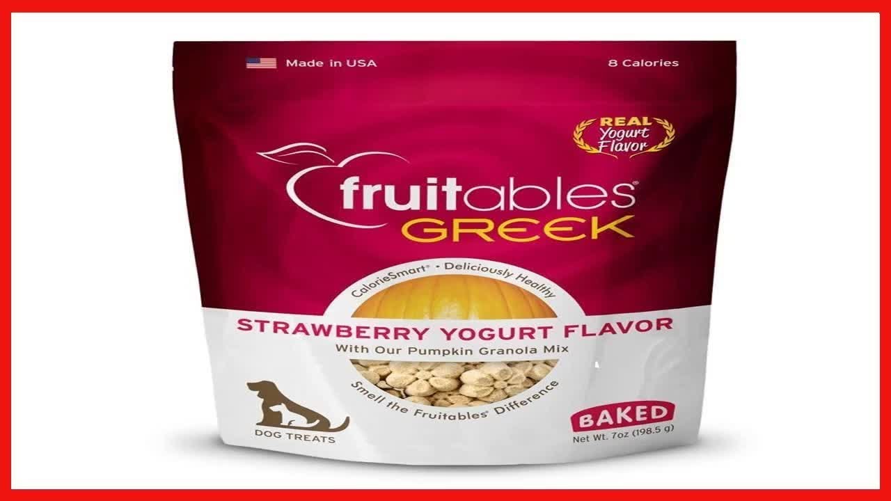 Fruitables Greek Yogurt Dog Treats Healthy Treats for Dogs Baked