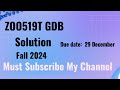 ZOo519T GDB Solution Fall2024 | zoo519t gdb solution