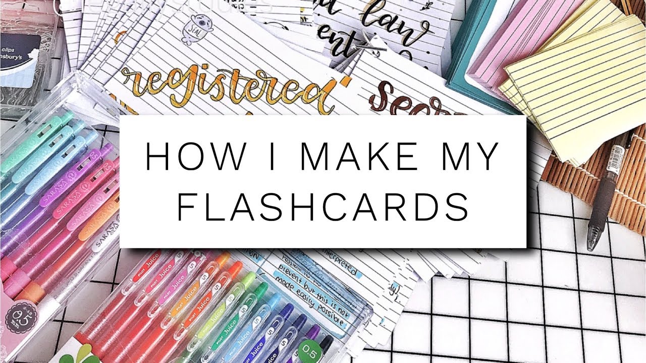 How I Make My Flashcards YouTube