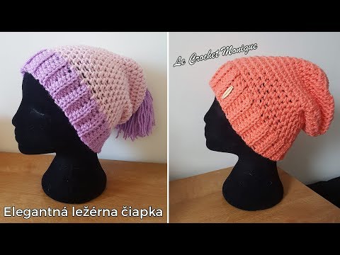 Elegantná ležérna čiapka/Elegant slouchy hat (english subtitles)