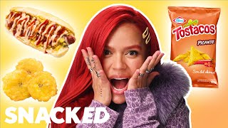 Karol G Breaks Down Her Favorite Snacks | Snacked