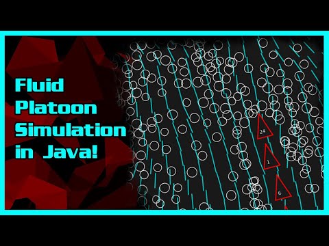 Fluid Vehicle Platoon Simulation in Java