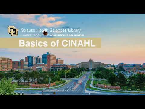Basics of CINAHL