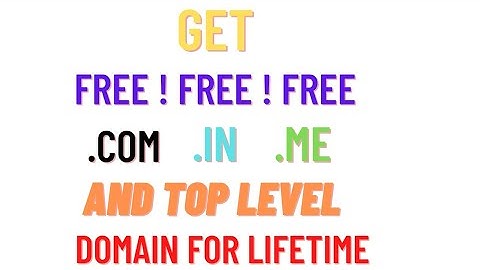 How to get free domain name | free domain name 2021 | free top level domain | free domain lifetime