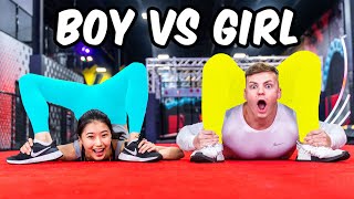 GIRL vs BOY Gymnastics & Flexibility Challenge
