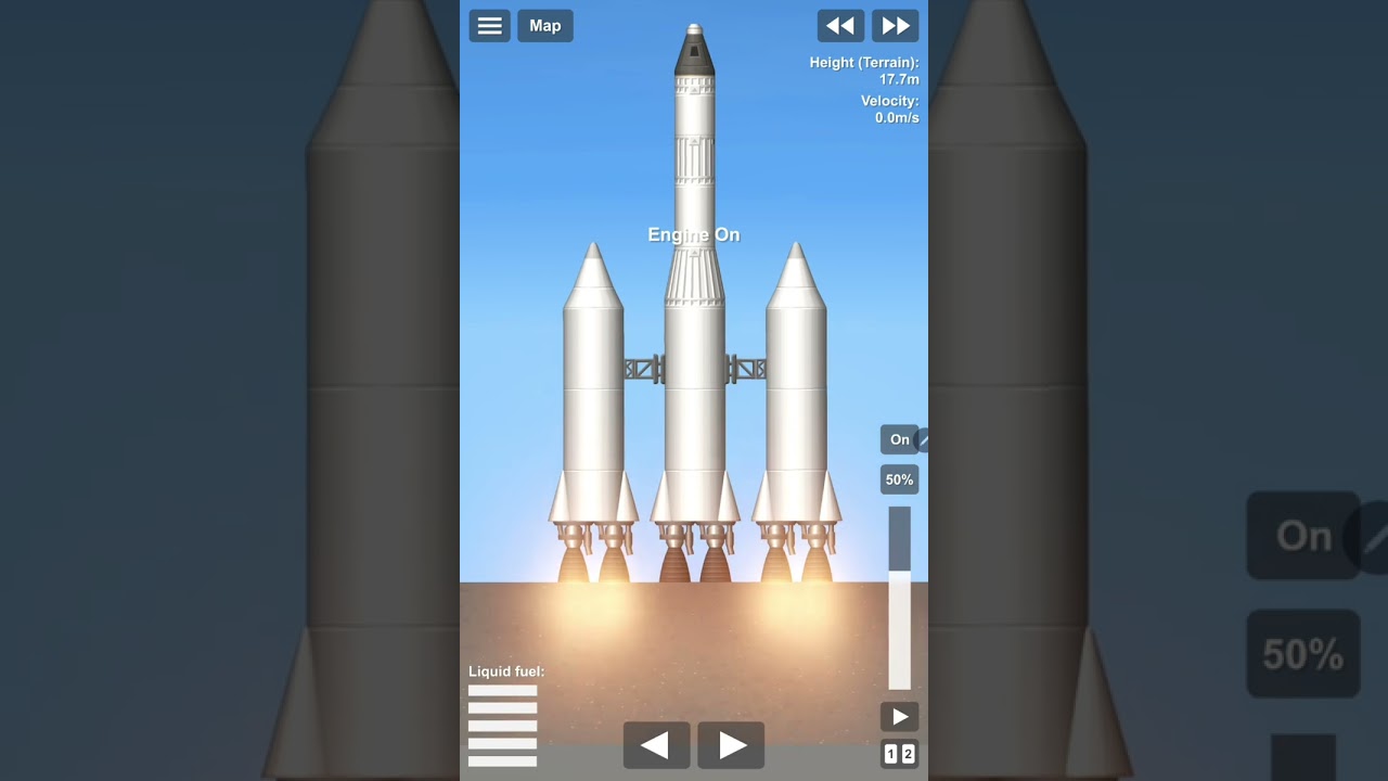 Tutorial for heavy rocket in Space flight simulator for starters 