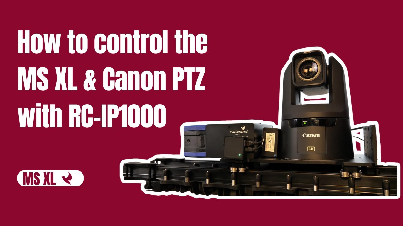 How to control the MS XL & Canon PTZ with RC-IP1000 - YouTube