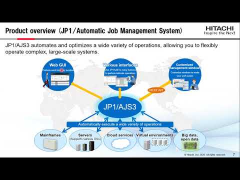 JP1 Webinar: จัดการกับ IT Workloads ภายในองค์กรด้วย Hitachi JP1/Automatic Job Management System 3