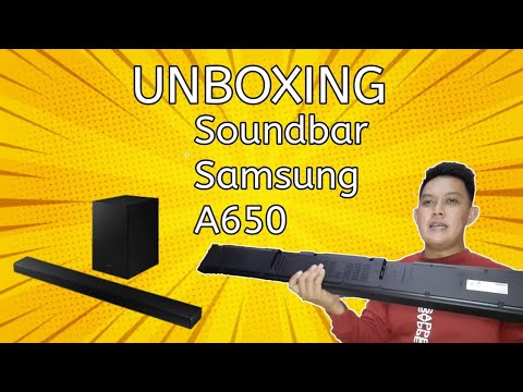 Unboxing Soundbar Samsung HW-A650 terbaru 2021 - YouTube