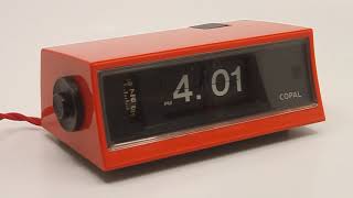Vintage Copal RP200 bright orange flip-alarmclock - YouTube