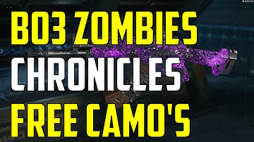 BO3 Zombies Chronicles DLC 5 NEW FREE Camo