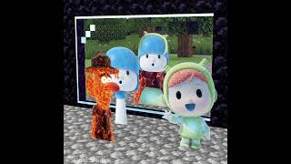 The strange mirror can combine everything—Sprunki Pocoyo Ice and friends!