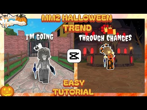 HALLOWEEN TREND TUTORIAL 🎃👻 I'M GOING THROUGH CHANGES ROBLOX MM2HALLOWEEN TREND STEP BY STEP TUT✨