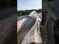 September 2020 skurfin behind the Skeeter boat with Tyler Hagan driving