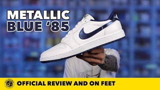 CLEAN! Air Jordan 1 Low '85 'Metallic Blue' In Depth Review and On Feet.