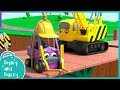 🚧 Bridge Construction Teamwork 🚜 | Digley and Dazey | Construction Truck Cartoons for Kids
