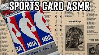 Calm relaxing ASMR sounds while pricing BASKETBALL cards | Sports Card ASMR screenshot 3