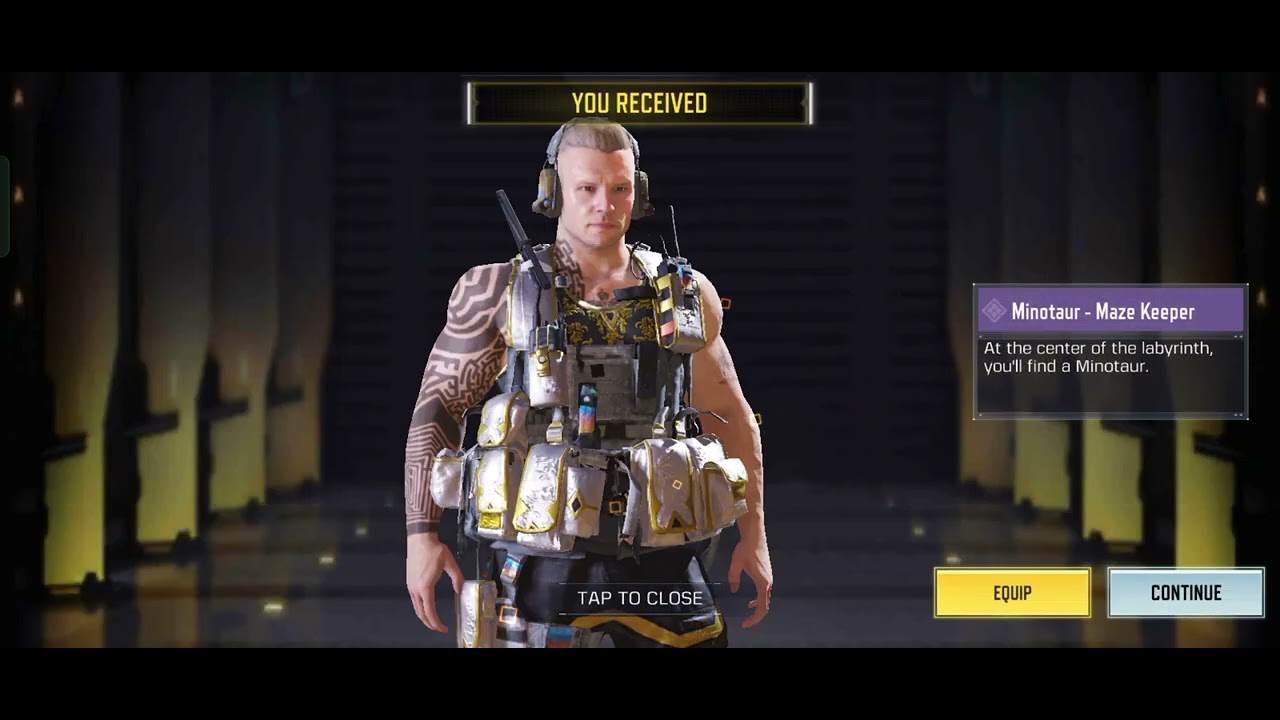 How get New character for free (Minotaur-Maze keeper).Codm.