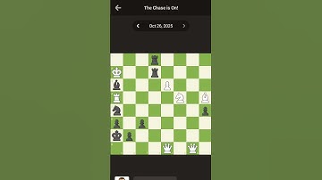 The Chase is On! | Daily Chess Puzzle 26.10.25 #chess