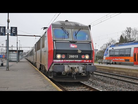 TGV Duplex OuiGo/SNCF et Intercités BB26000, en gare d'Angoulême part 2