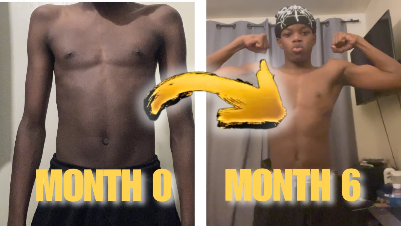 6 Month Body Transformation from Skinny to Muscle - YouTube