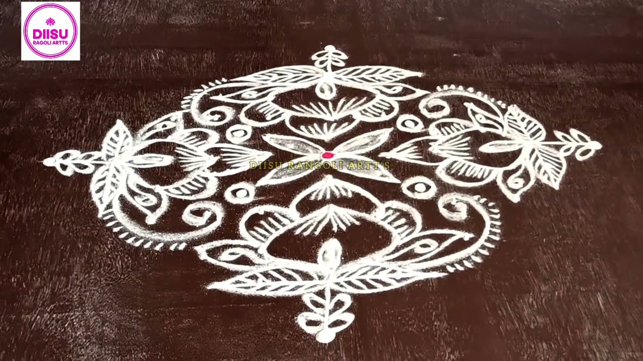 9*3x3 Dots Flower Design Rangoli ☸️ Daily Use Rangoli | Easy Muggulu | Beautiful Kolam | Daily Mugu