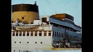 MV Britannic departs New York Harbor for the final time (1960)