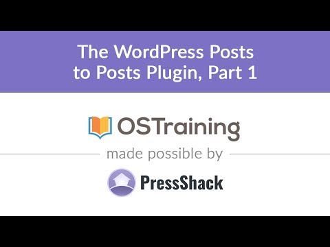 WordPress Development, Lesson #25: The WordPress Posts to Posts Plugin, Part 1
