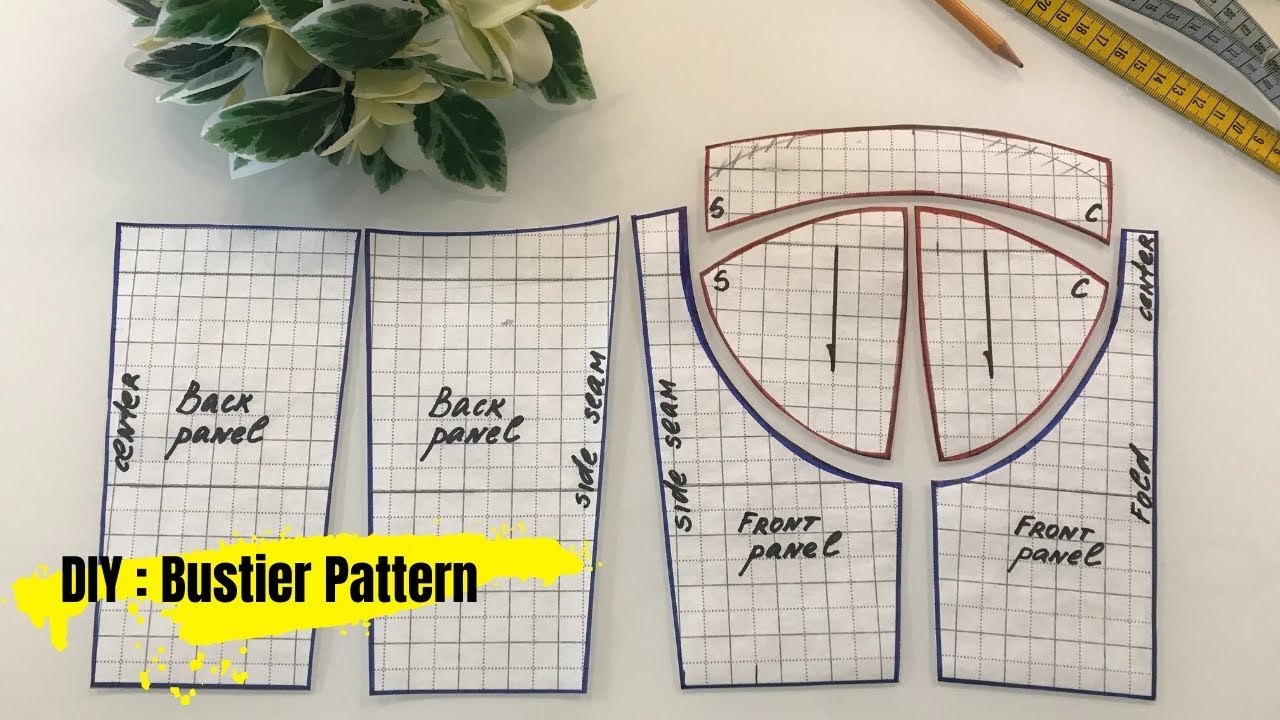 diy-bustier-pattern-easy-way-to-make-bustier-pattern-youtube