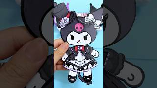 How to Make a Kuromi Paper Doll – Easy DIY! 😘 #Kuromi #PaperDoll #DIYCrafts #Sanrio #Handmade