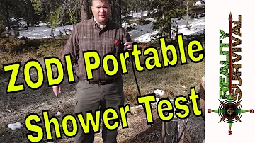 ZODI Portable Hot Shower Field Test