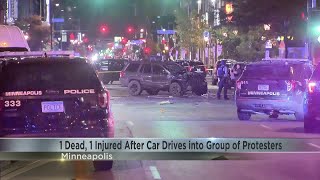Police: Car plows into protesters in Minnesota, killing 1