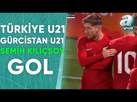 GOL Semih Kılıçsoy Türkiye U21 1-0 Gürcistan U21  (Hazırlık Maçı) 22.03.2024