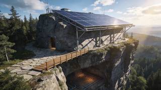 🏔️ 45 Days Alone on a Cliff 🌫️ Building a Secret Survival Base with Natural Heating 🔥❄️