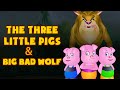 The three little pigs and big bad wolf  fairy tales for children by tiny dream kids