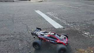 Traxxas Xrt. First test run. Stock gears on 6S.
