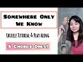 Somewhere Only We Know by Keane | Ukulele Tutorial   Play along