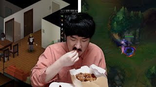 선바스트리밍 20211012 로젤킹먹방 프좀육선우까지 롤방(녹턴베인티모)