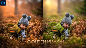 Golden Tone Preset | Photoshop Tutorial | Golden Moody Color Grading in Photoshop
