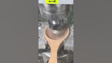 Salad spoon inner hole processing test machine #cncprocessing