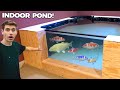 Building The LARGEST Indoor Koi Pond *DIY (2300 GALLONS)