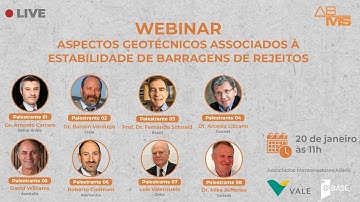 Webinar Geotechnical Issues Associated With The Stability Of Tailings Dams
