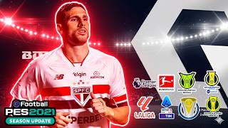 BMPES PES 2021 🔥⚽ COM BRASILEIRÃO A B C E D ATUALIZADO 2026 PLACARES, UNIFORMES, FACES E ESTÁDIOS 😱
